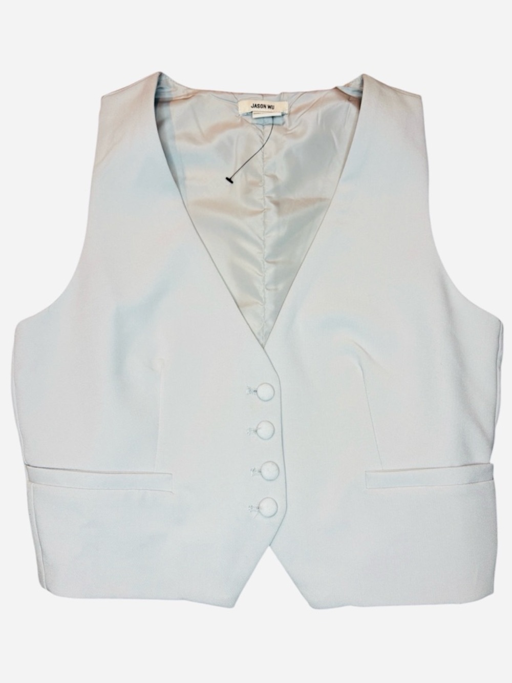 NEW Jason Wu cropped vest grey xsmall
